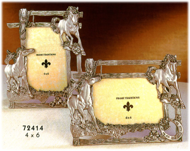 horse Pewter Picture Frames