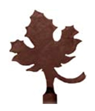 Maple Leaf lamp finial