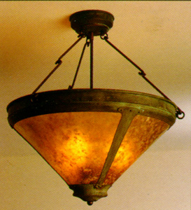 mica uplight chandelier #101h