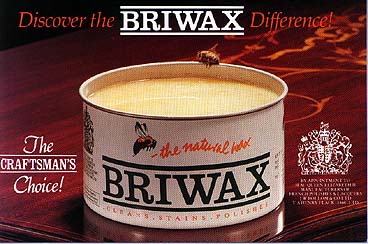 Briwax fine furniture maintenance system wax.