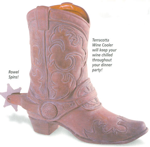 Cowboy Boot Wine Bottle Cooler