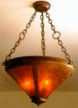mica uplight chandelier #101c