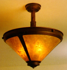 mica uplight chandelier #101t