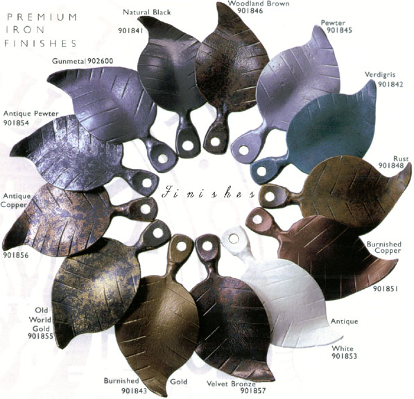 metal finishes for stone county iron works pieces