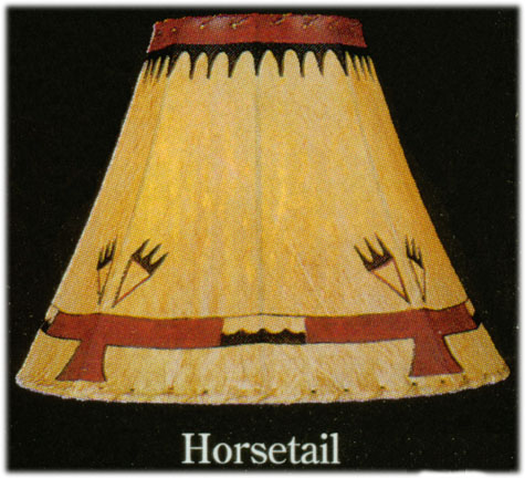 Lamp Shades Horse Tails Native American, Painted Horse Lamp Shades